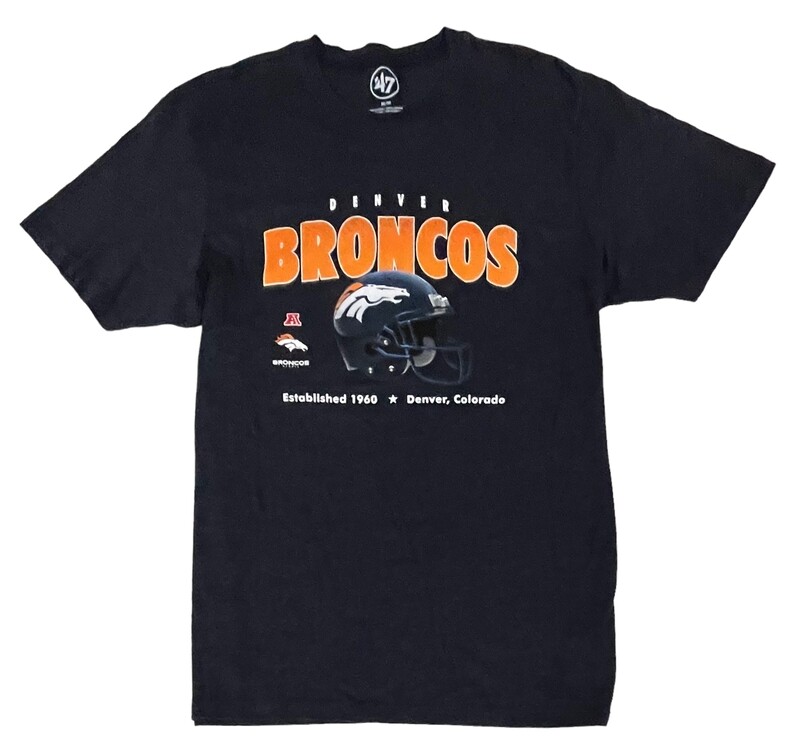 Denver Broncos Men’s Navy 47 Brand Established T-Shirt