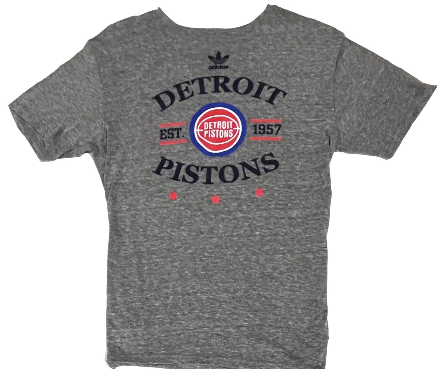 het winkelcentrum Marty Fielding Verwacht het Detroit Pistons Men's Adidas Established T-Shirt