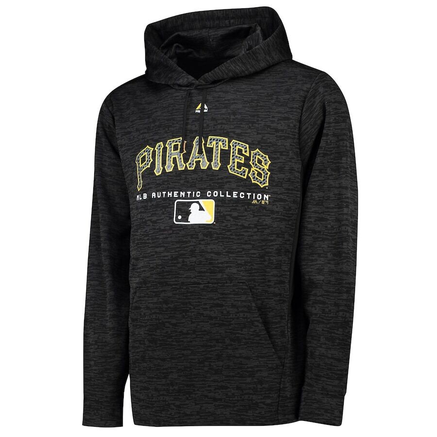 Pittsburgh Pirates Men's Black Majestic Heavyweight Hoodie