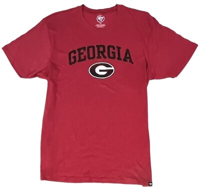 Georgia Bulldogs Men’s 47 Red Distressed Logo T-Shirt