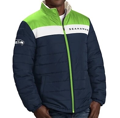 Seattle Seahawks Men's Polyfilled Sherpa Jacket