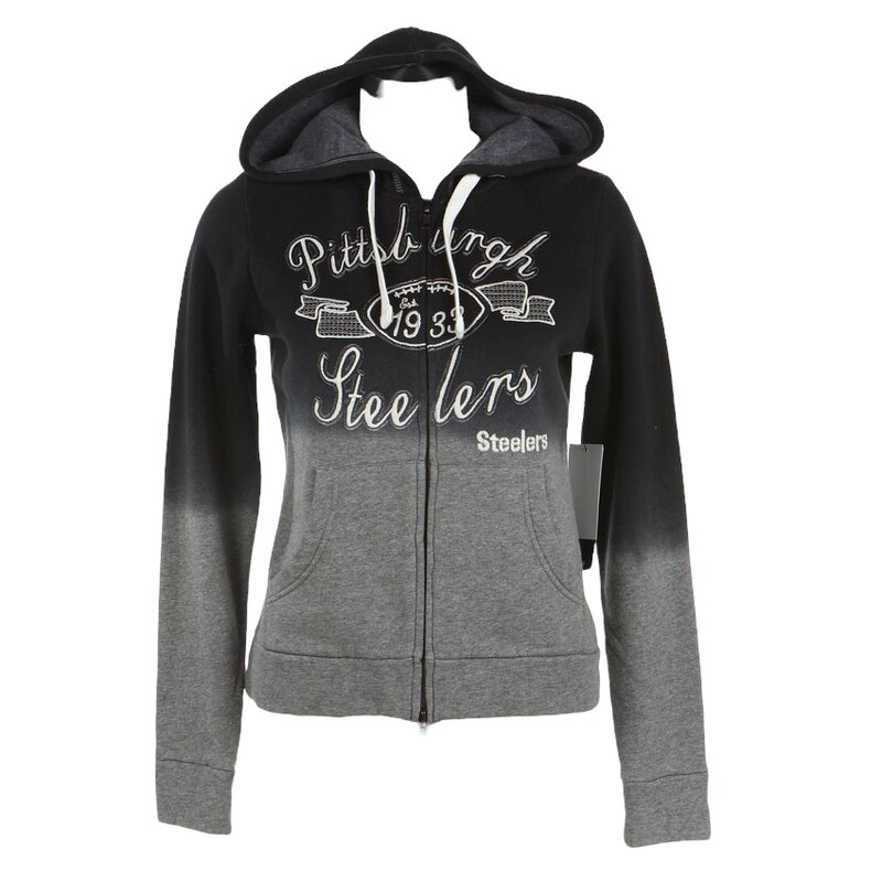 Pittsburgh Steelers Women’s Retro Full Zip Hoodie by Alyssa Milano