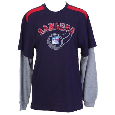 New York Rangers Youth Reebok Hockey Long Sleeve Shirt