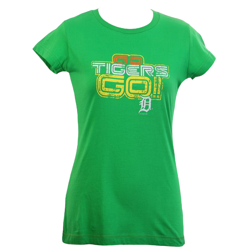 Detroit Tigers Women's 4Her Green T-Shirt