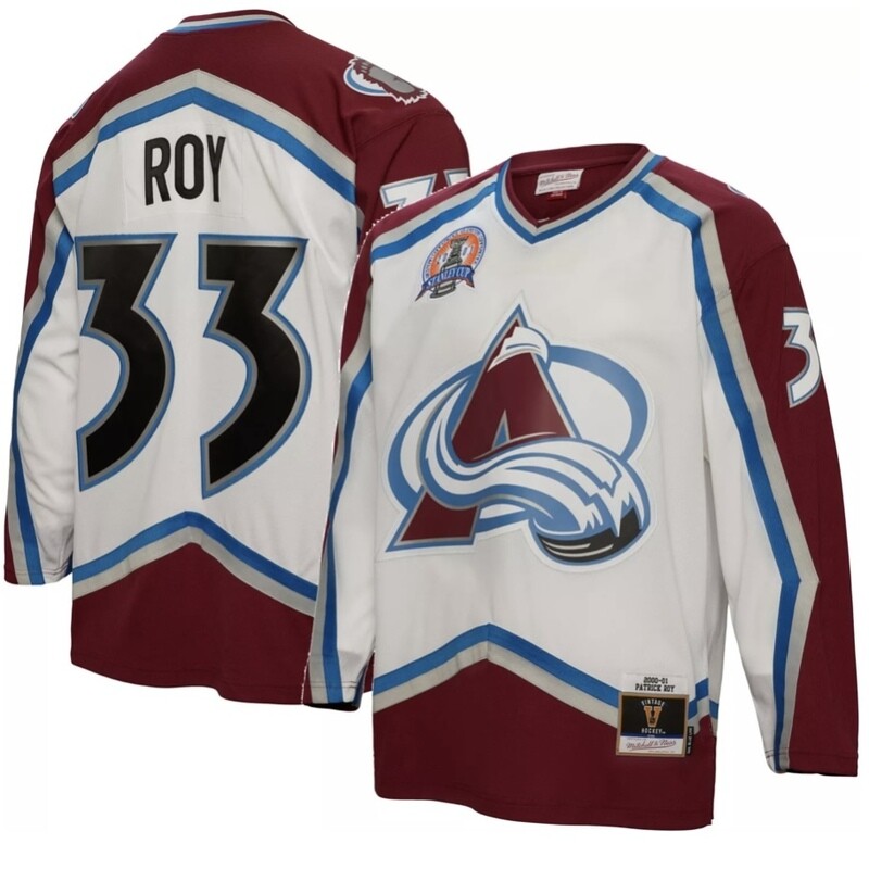 Colorado Avalanche Patrick Roy 2000-01 Men’s Mitchell & Ness Blue Line Player Jersey