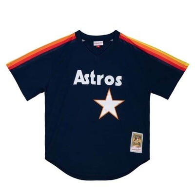 Houston Astros Jeff Bagwell 1991 Men's Blue Mitchell & Ness Mesh Jersey