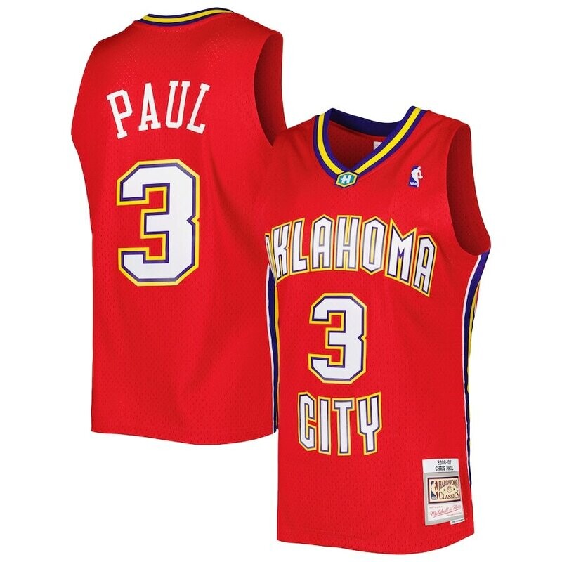 Oklahoma City Hornets Chris Paul 2006-07 Red Mitchell & Ness Men's Swingman Jersey