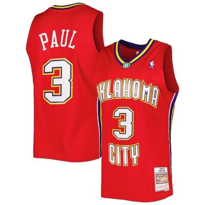 Oklahoma City Hornets Chris Paul 2006-07 Red Mitchell & Ness Men's Swingman Jersey