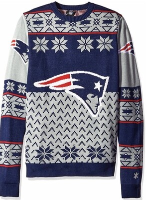 New England Patriots Youth Ugly Christmas Sweater