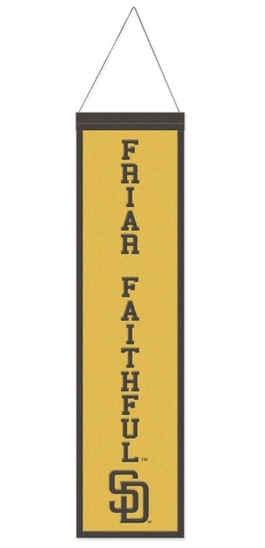 San Diego Padres Slogan Design Wool Banner