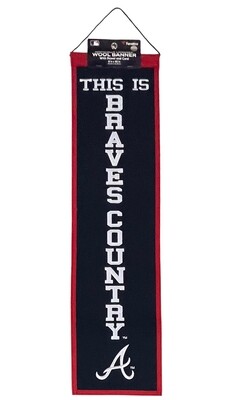 Atlanta Braves Country Wool Banner