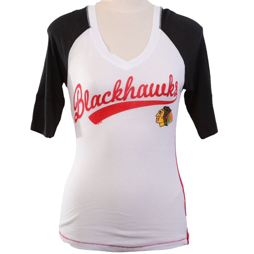 Chicago Blackhawks Women’s Touch by Alyssa Milano 3/4  Sleeve Shirt
