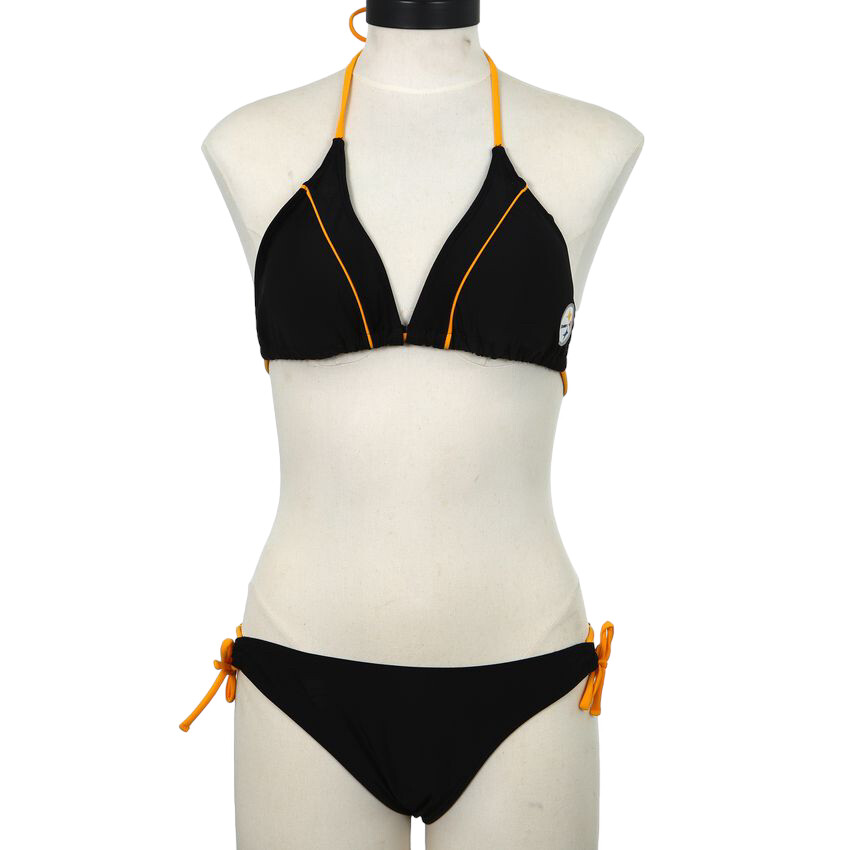 Pittsburgh Steelers Women's Black & Gold Bikini Set