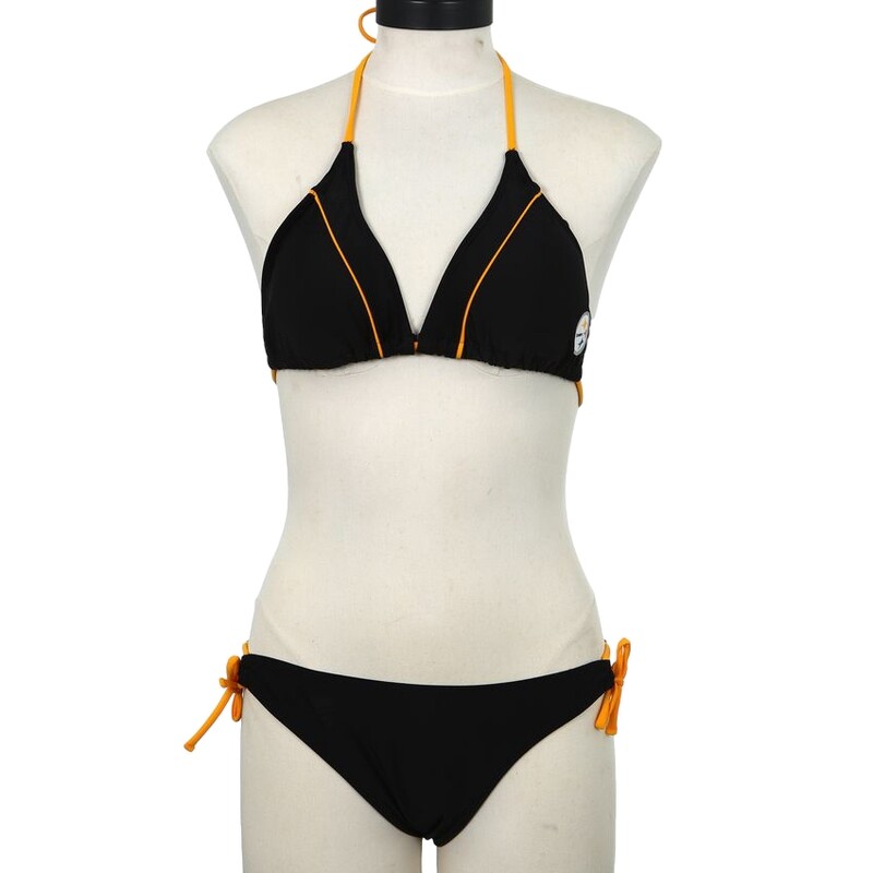 Pittsburgh Steelers Women's Black & Gold Bikini Set