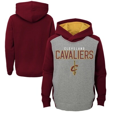 Cleveland Cavaliers Youth Gray/Maroon NBA Hoodie