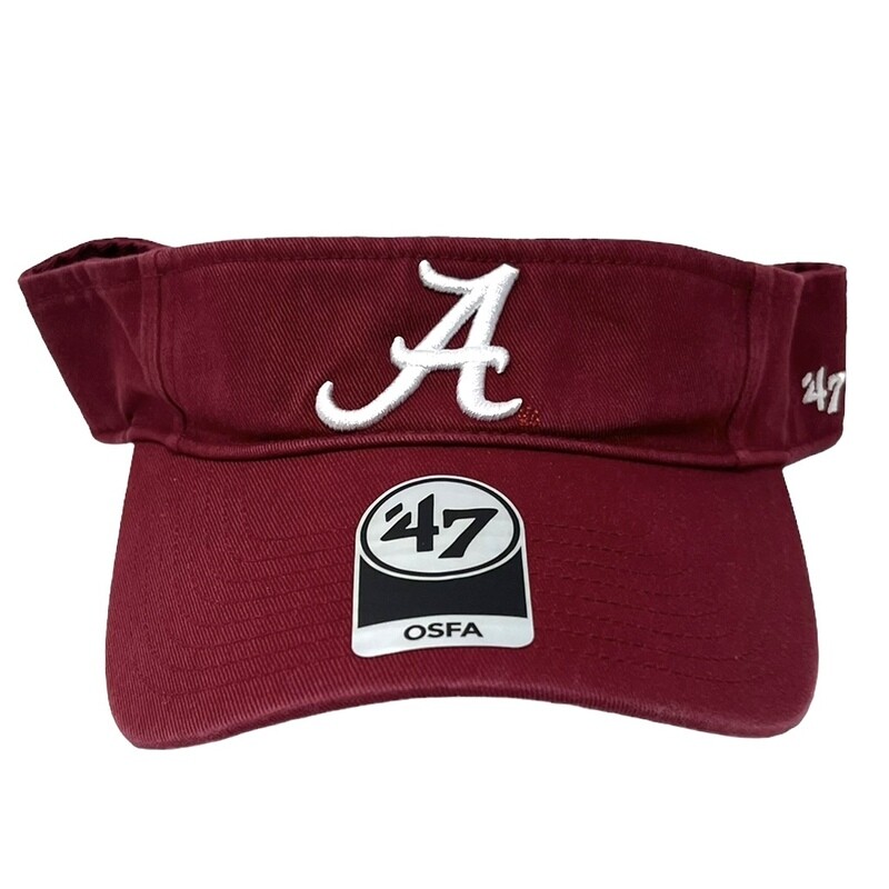 Alabama Crimson Tide Men’s 47 Brand Clean Up Adjustable Visor