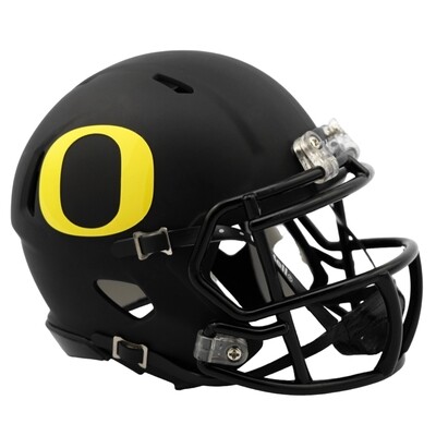 Oregon Ducks Riddell Black Matte Speed Mini Helmet