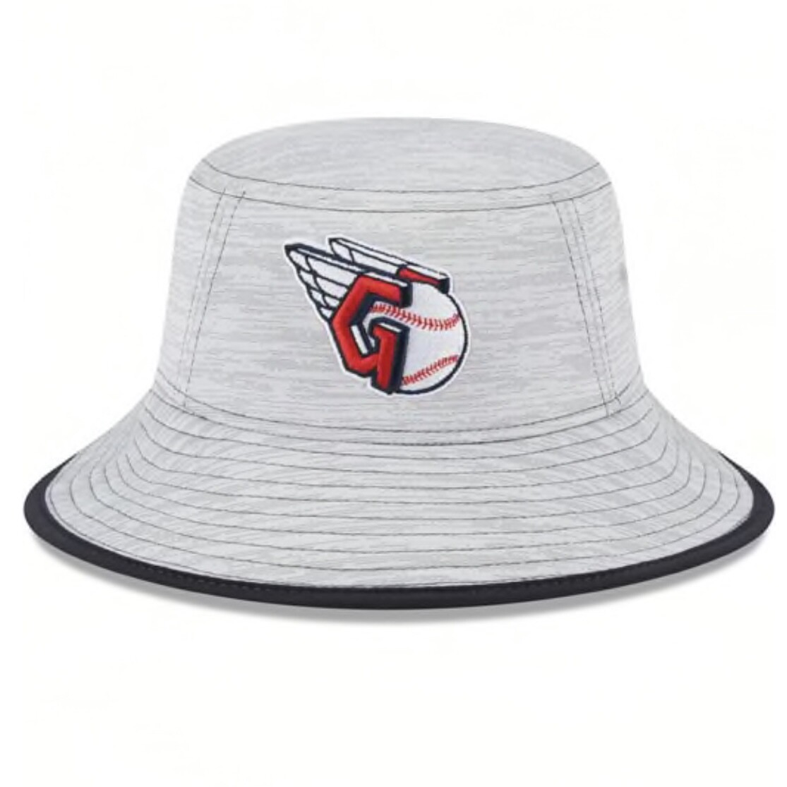Cleveland Guardians New Era Gray Game Bucket Hat