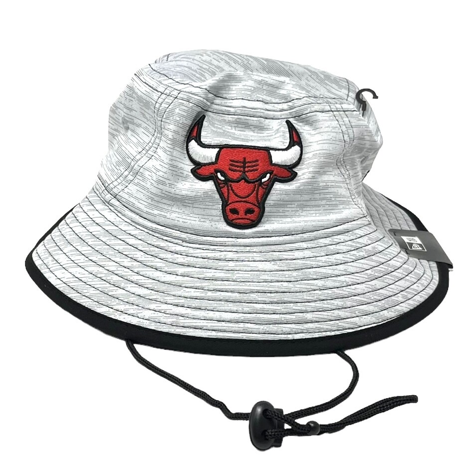 Chicago Bulls New Era Gray Game Bucket Hat