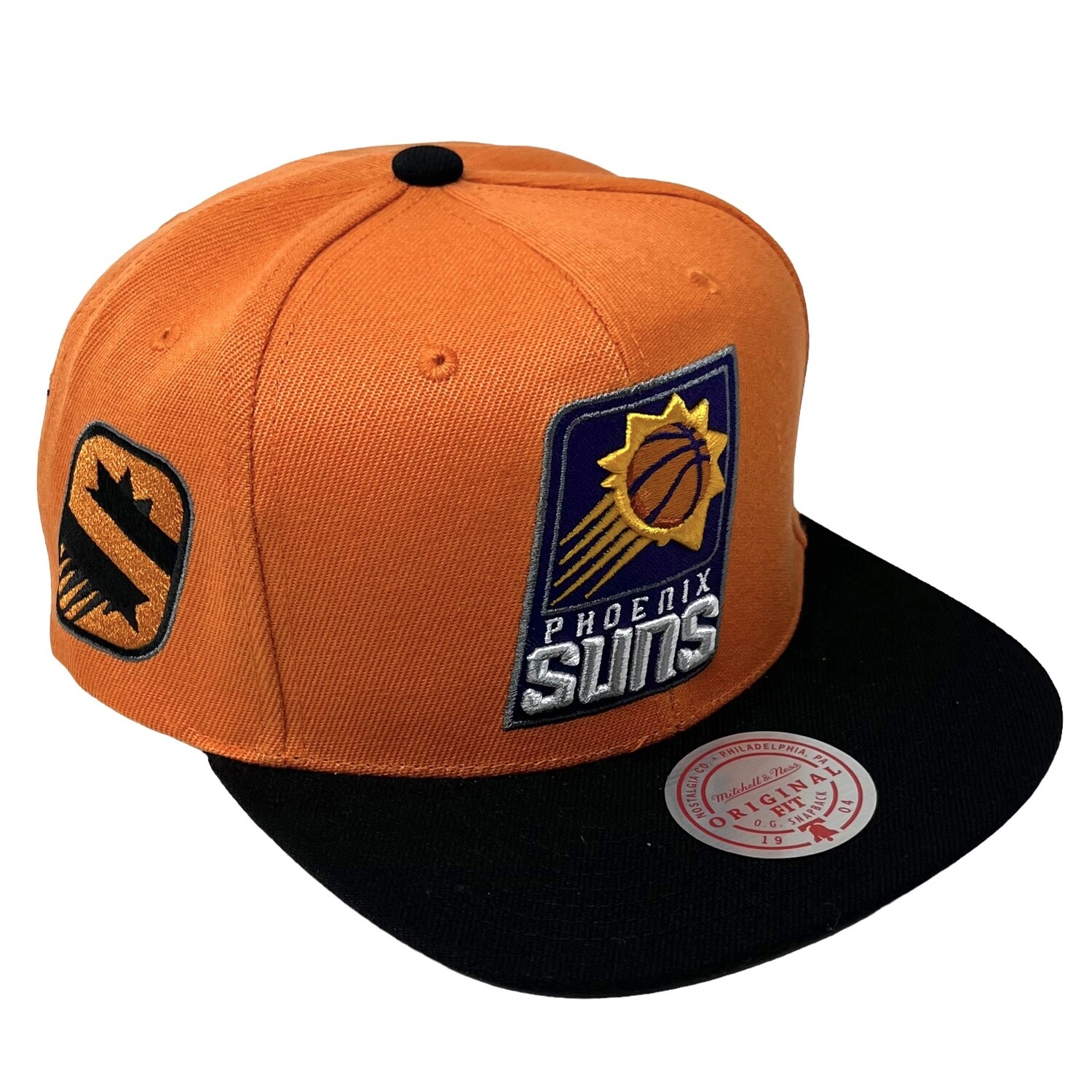 Phoenix Suns Men’s Mitchell & Ness NBA Side Core 2.0 Snapback Hat