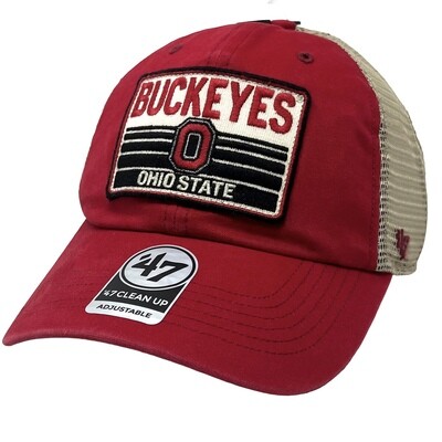 Ohio State Buckeyes Men’s 47 Brand Clean Up Adjustable Hat