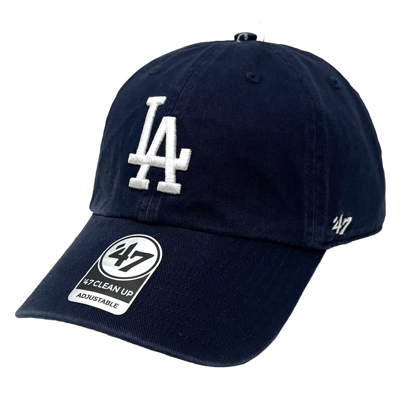 Los Angeles Dodgers Men's Navy 47 Brand Clean Up Adjustable Hat