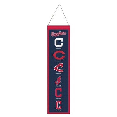 Cleveland Guardians 8" x 32" Heritage Banner