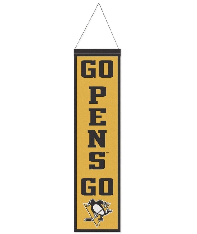 Pittsburgh Penguins Go Pens Go Wool Banner