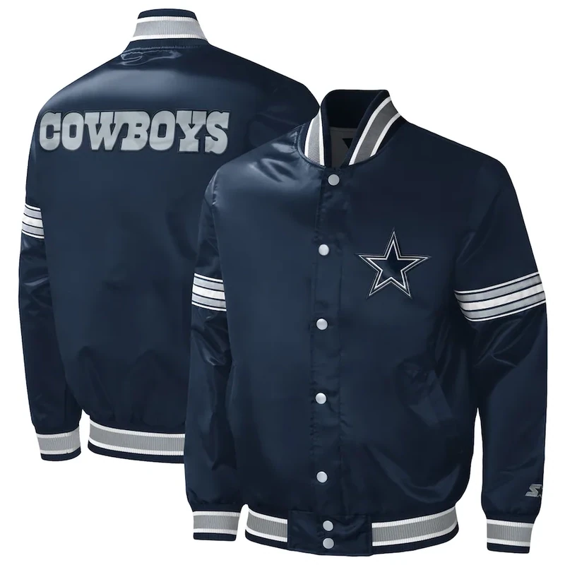 Dallas Cowboys Men’s Midfield Full-Snap Jacket Dallas Cowboys Men’s Midfield Full-Snap Jacket