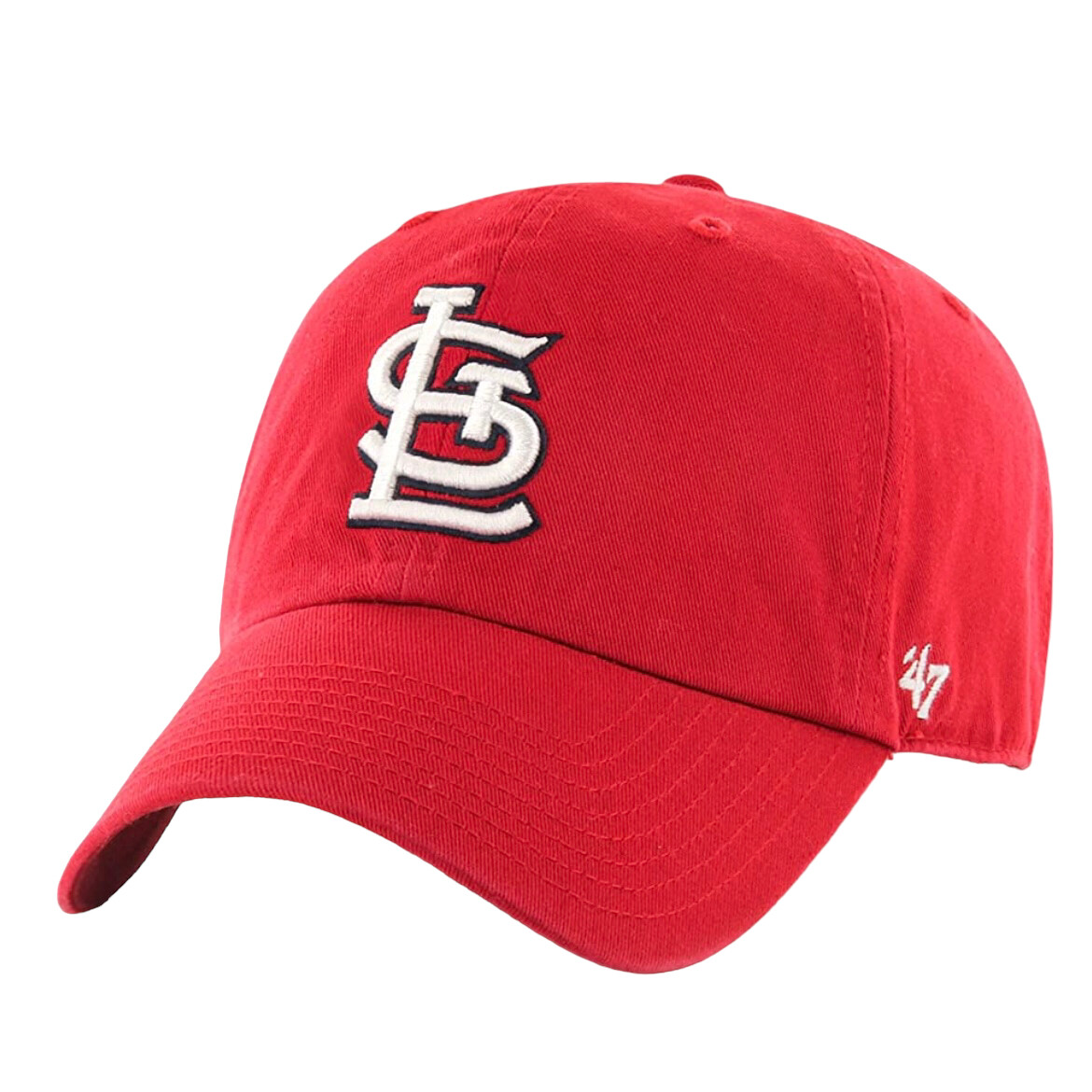 st. louis cardinals '47 clean up adjustable hat - red