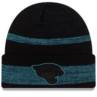 Jacksonville Jaguars Men’s New Era Black NFL Sideline Tech Cuffed Knit Hat