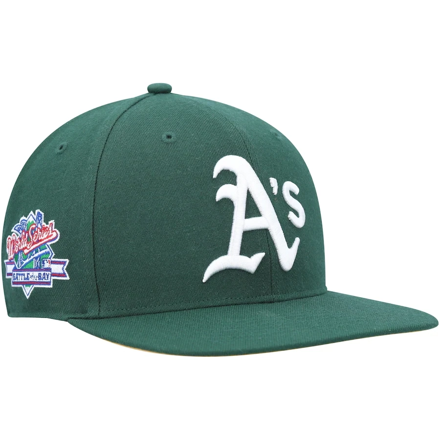 47 Green Oakland Athletics 1989 World Series Sure Shot Captain Snapback Hat