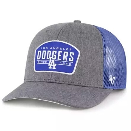 Los Angeles Dodgers Men's Charcoal 47 Trucker Adjustable Hat