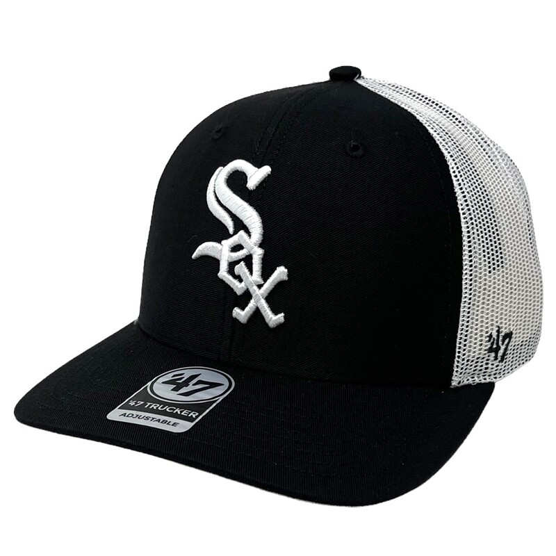 Chicago White Sox Men's 47 Trucker Adjustable Hat Chicago White Sox Men's 47 Trucker Adjustable Hat