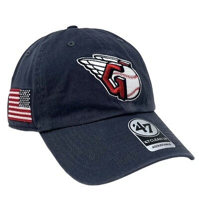 Cleveland Guardians Men’s Vintage 47 Clean Up Adjustable Hat