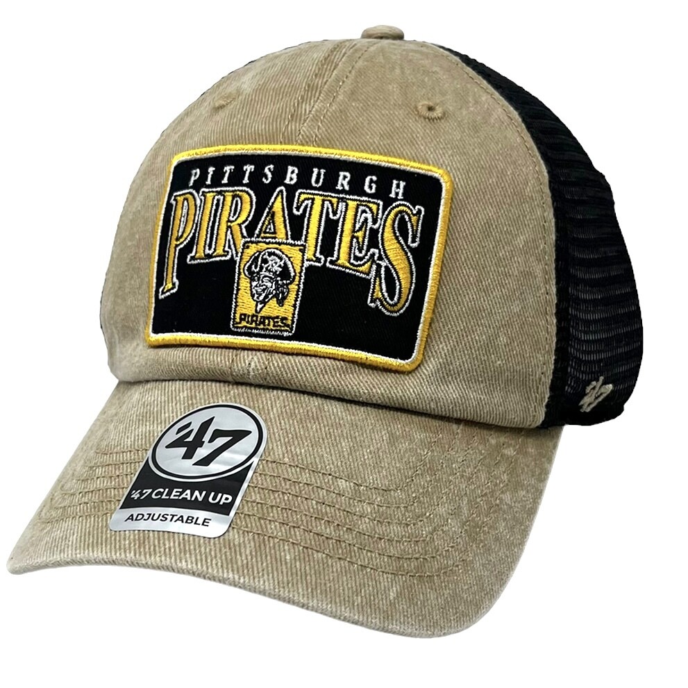 Pittsburgh Pirates Men’s Khaki 47 Brand Clean Up Adjustable Hat