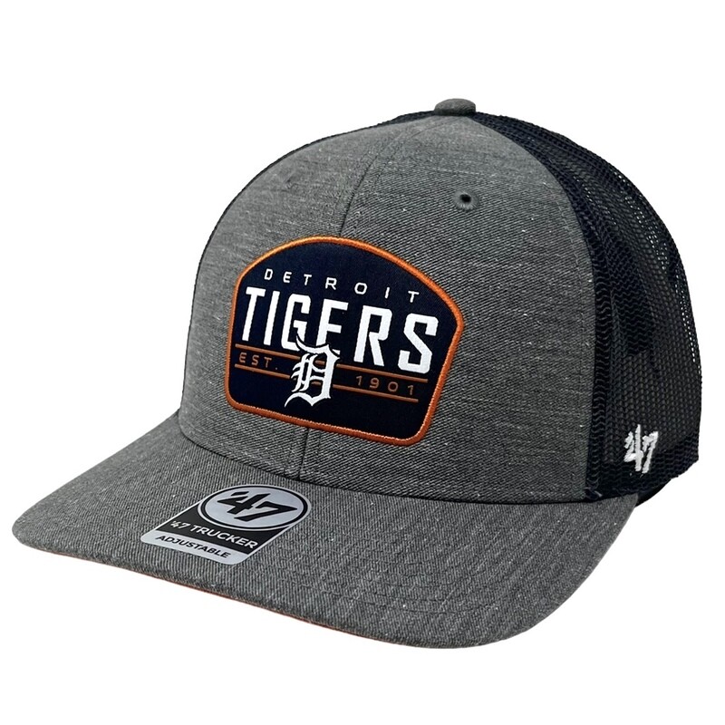 Detroit Tigers Men's Charcoal 47 Trucker Adjustable Hat