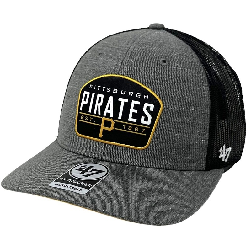 Pittsburgh Pirates Men's Charcoal 47 Trucker Adjustable Hat