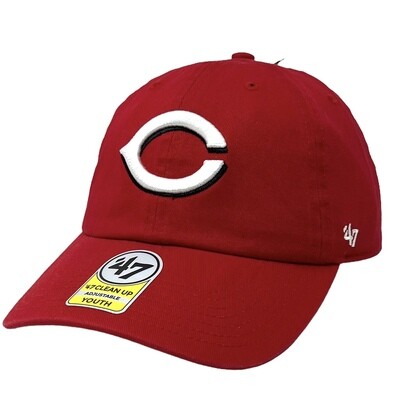Cincinnati Reds Youth 47 Brand Clean Up Adjustable Hat