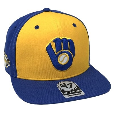 Milwaukee Brewers Men’s Cooperstown 47 Brand Captain Snapback Hat