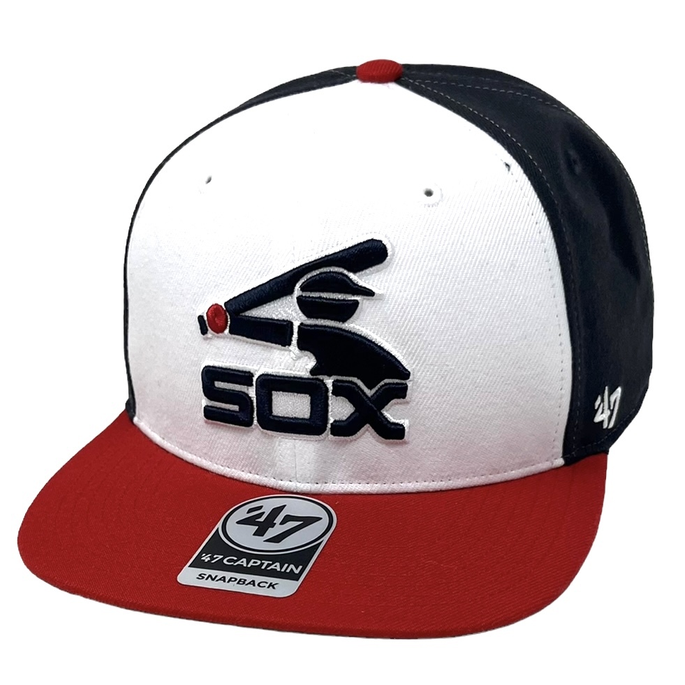 Chicago White Sox Cooperstown Natural Pinstripe Captain Snapback Hat