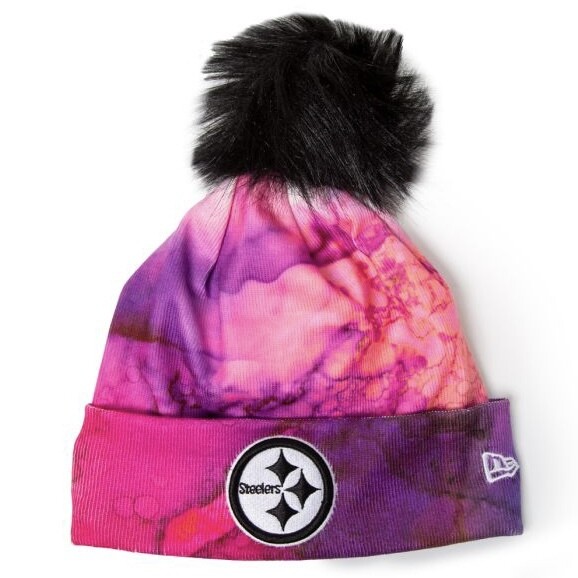 Pittsburgh Steelers Women’s New Era Crucial Catch Cuffed Pom Knit Hat