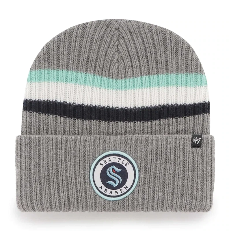 Seattle Kraken Men's Charcoal Highline 47 Brand Cuff Knit Hat