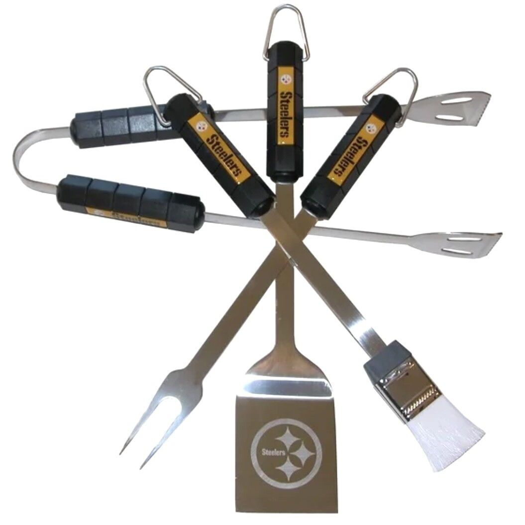 Pittsburgh Steelers 4-Piece BBQ Tool Set