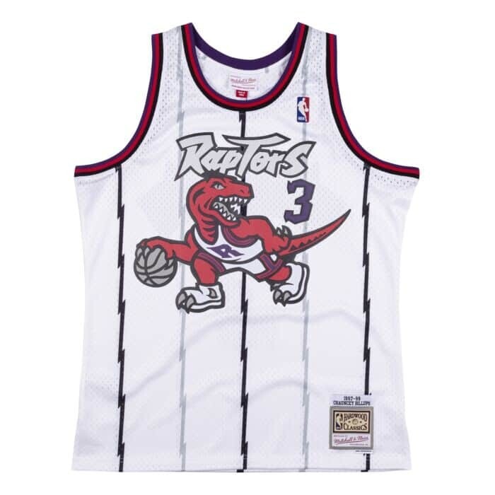Toronto Raptors Chauncey Billups 1997-98 White Mitchell & Ness Men’s Swingman Jersey