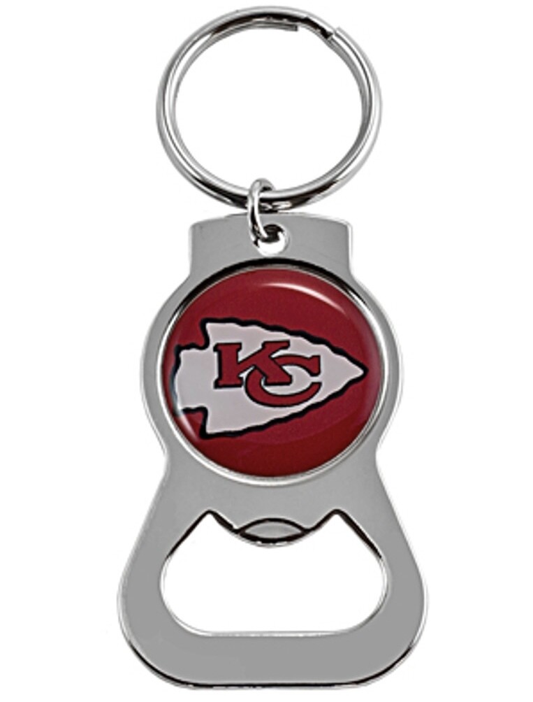 Kansas City Chiefs Metal Key Ring and Bottle Opener