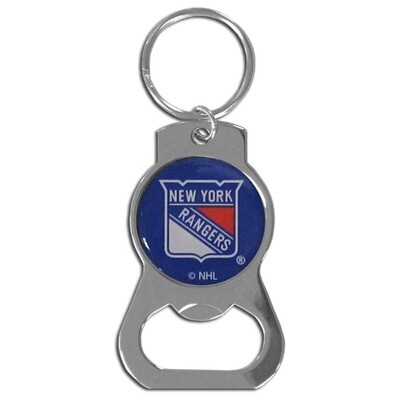 New York Rangers Metal Key Ring and Bottle Opener