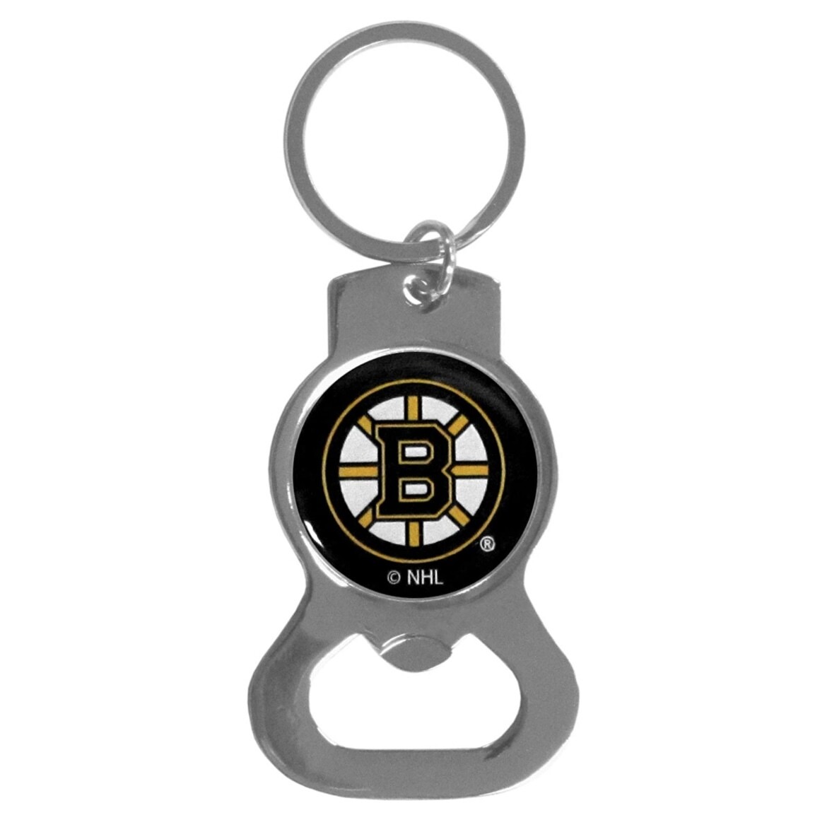 Boston Bruins Metal Key Ring and Bottle Opener