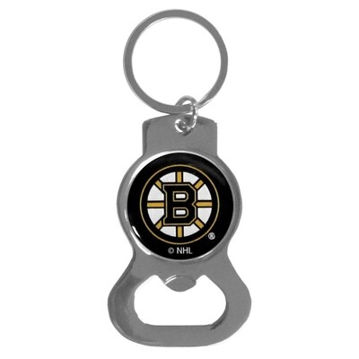 Boston Bruins Metal Key Ring and Bottle Opener