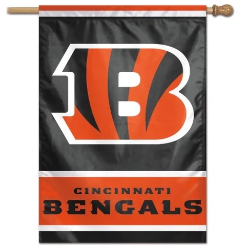 Cincinnati Bengals Logo 28 Cincinnati Bengals Logo 28" x 40" Vertical Flag